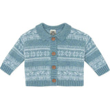 BONTON Lucien Baby Cardigan - Bleu Frost