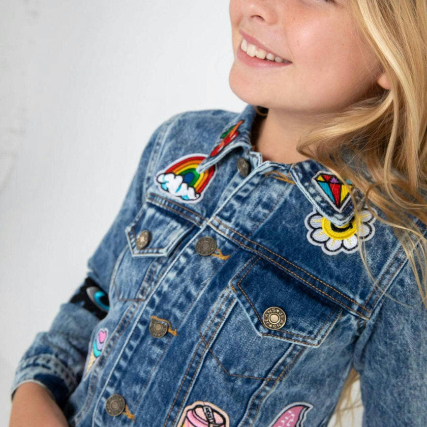 All About the Patch Crop Denim Jacket