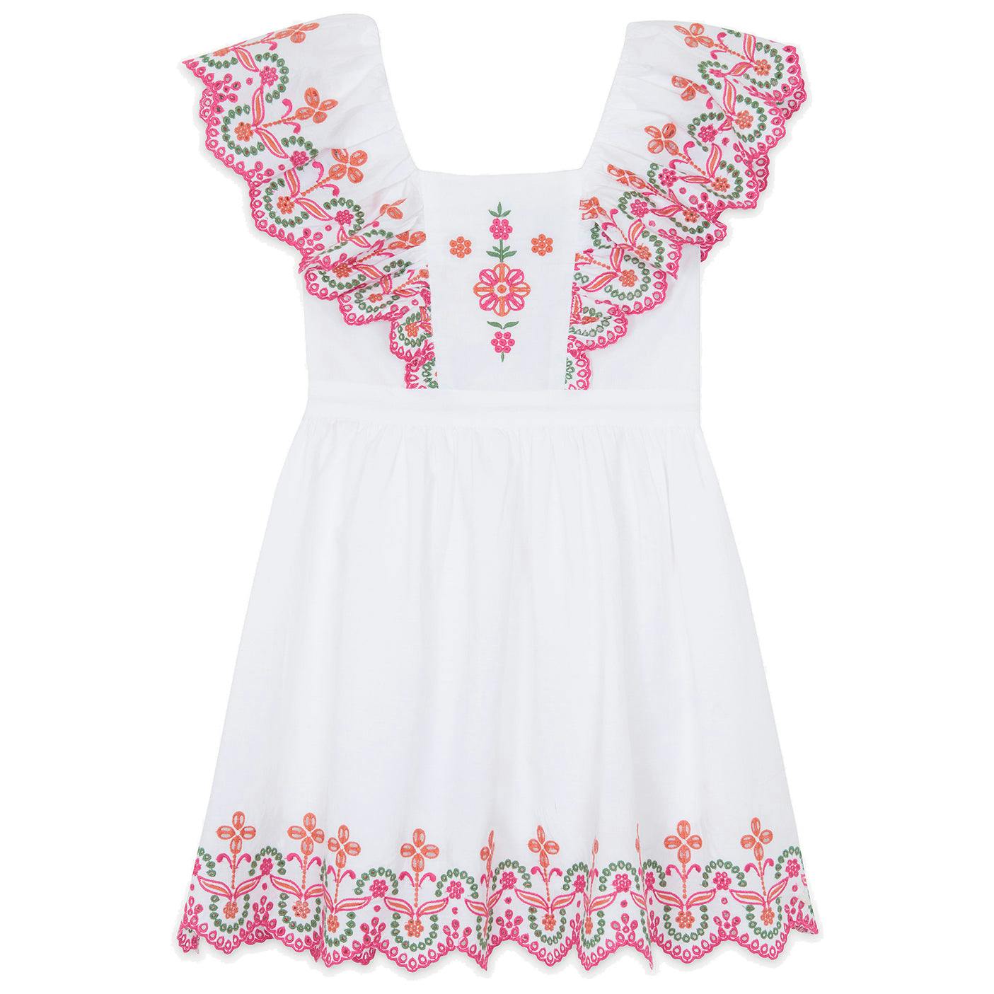 TARTINE ET CHOCOLAT Rio Embroidered Dress