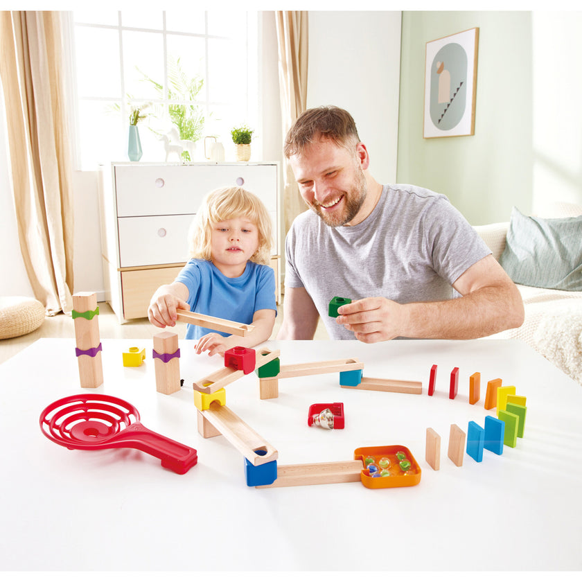 Marble Run Crazy Rollers Wood Building Racetrack