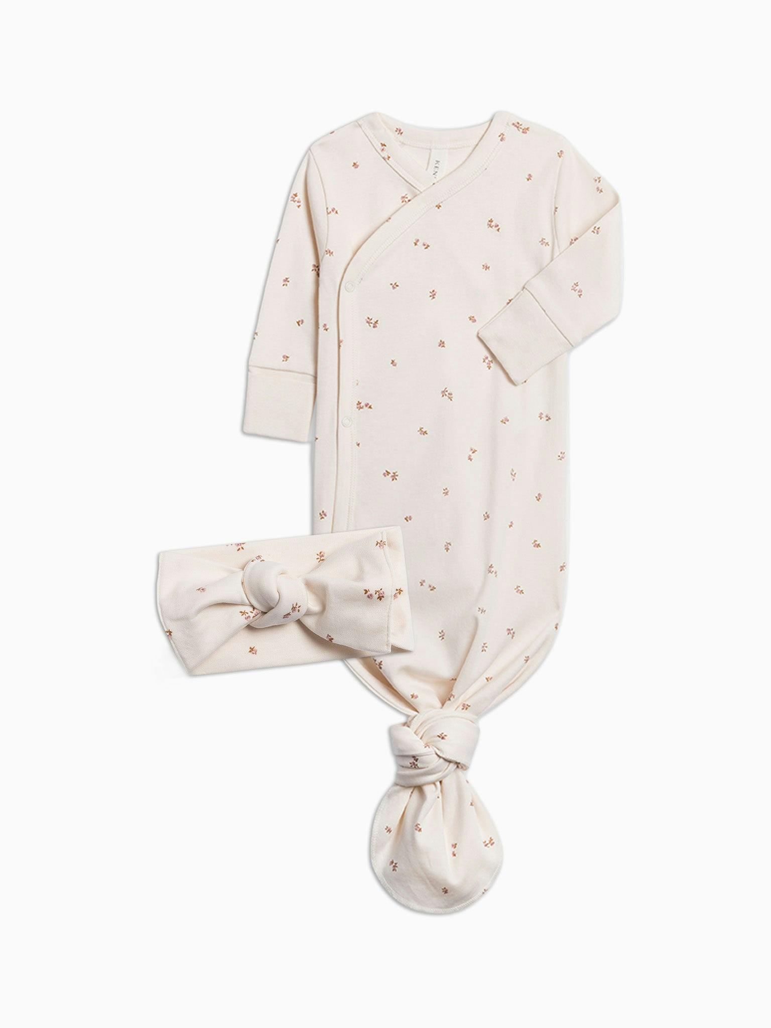 Organic Infant Winter Gown Set