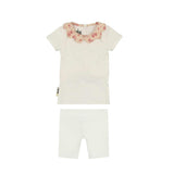 Scalloped Collar Two Piece Set