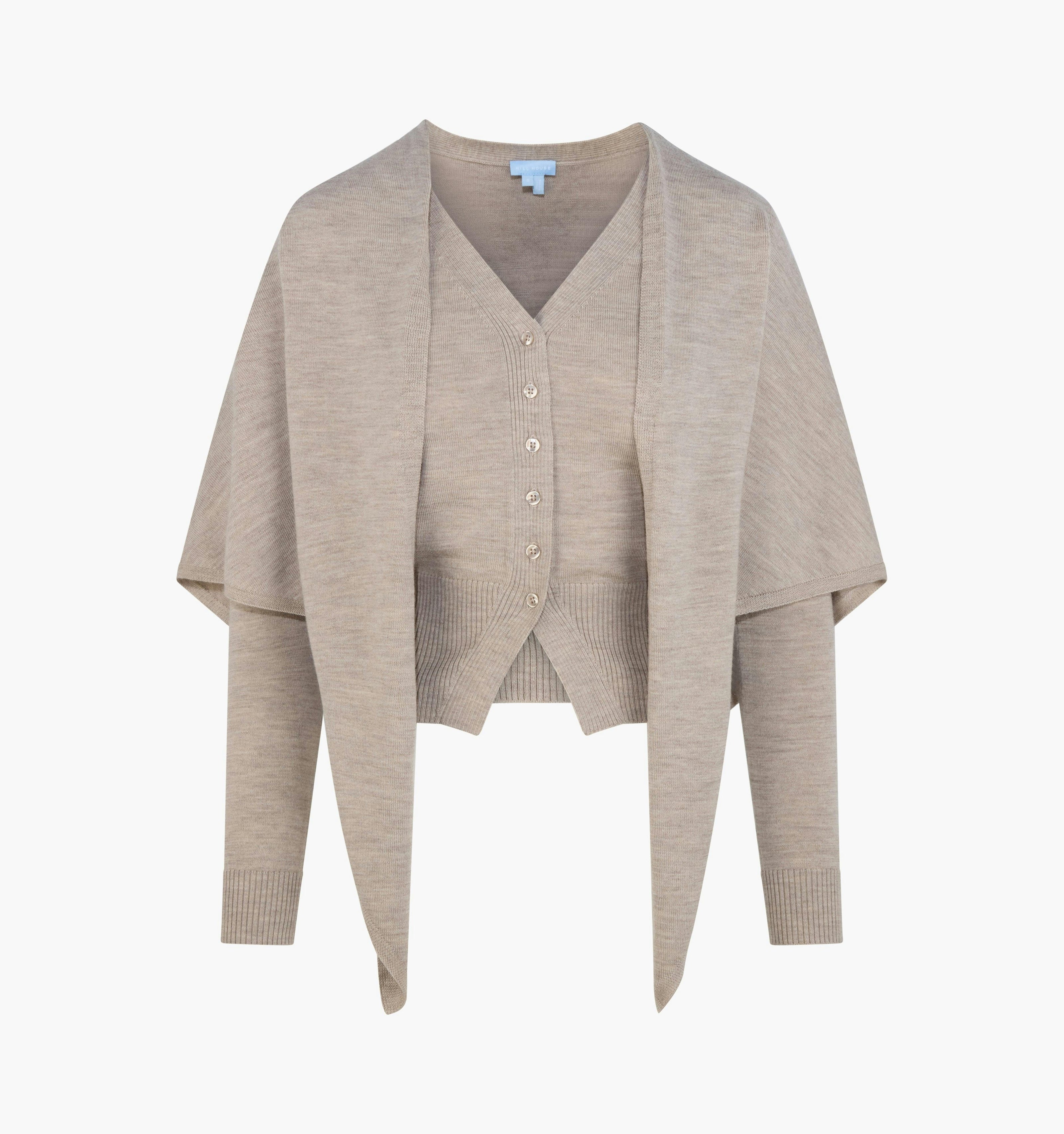The Amal Cardigan -  Taupe