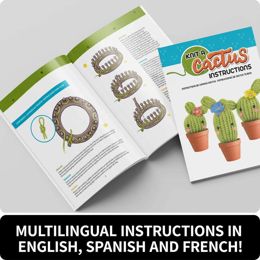 Knit a Cactus Kids Craft Set