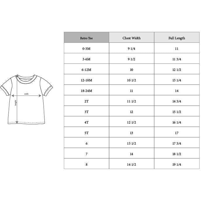 Retro Short Sleeve Tee Little Sailor