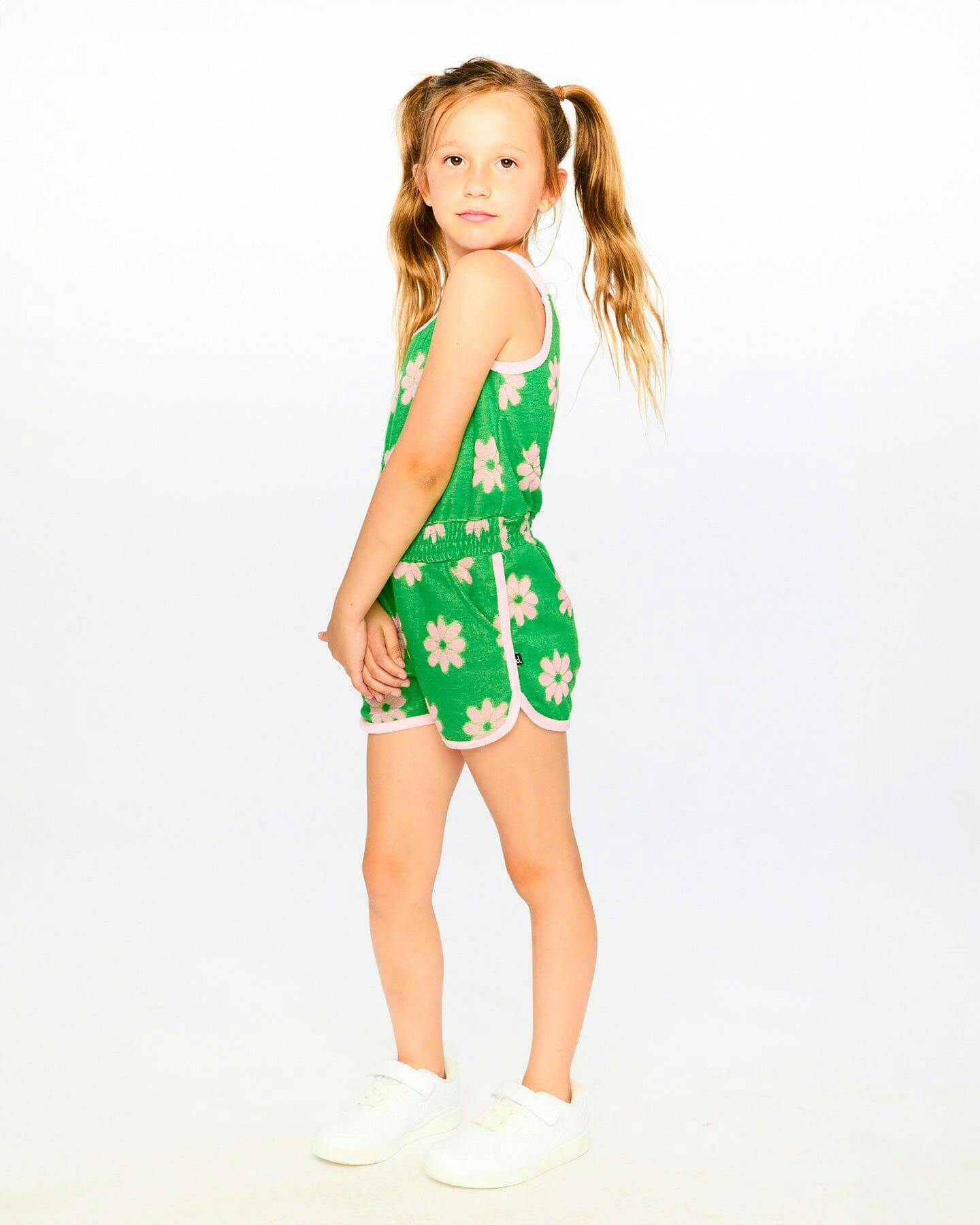 Terry Cloth Sleeveless Jumpsuit