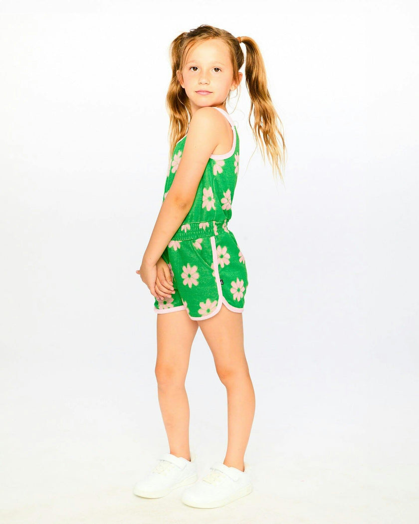 Terry Cloth Sleeveless Jumpsuit