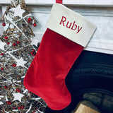Little Grey Bunny's Personalized Christmas Stocking and Book Set