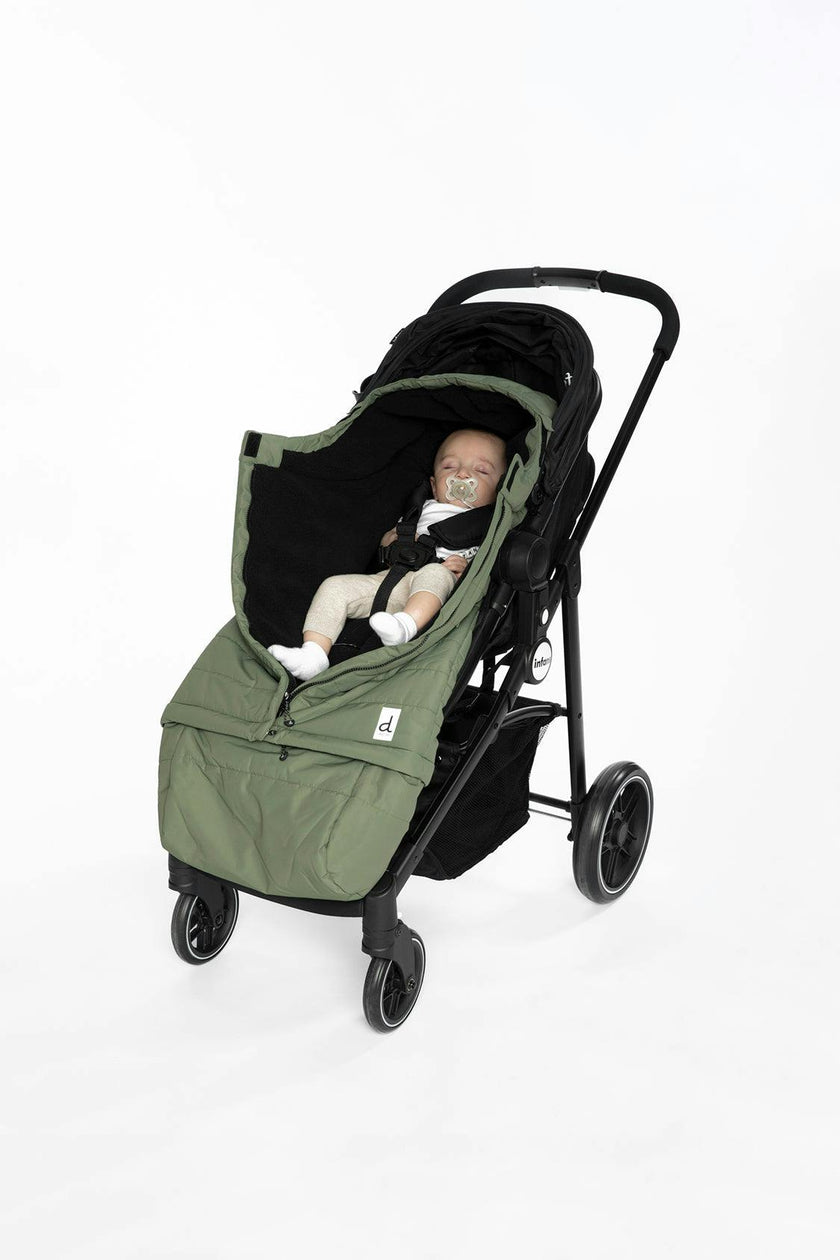 Evolutive Footmuff For Car Seats and Strollers Olive Green