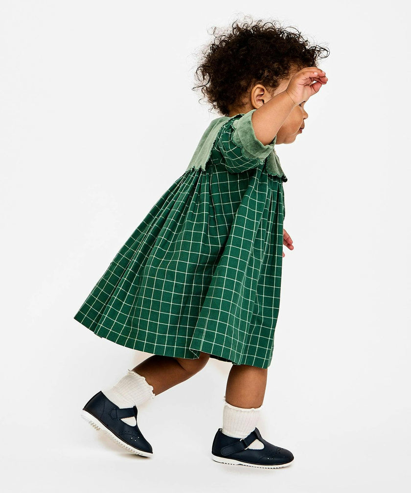 Gigi Dress, Green Holiday Plaid