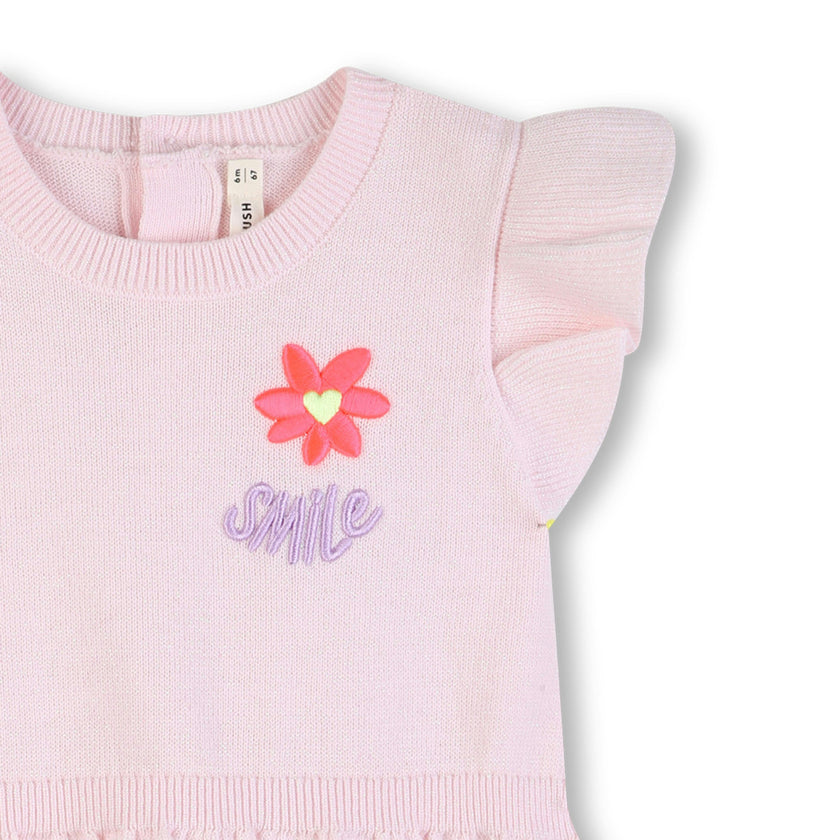 Light Pink Knit Baby Dress