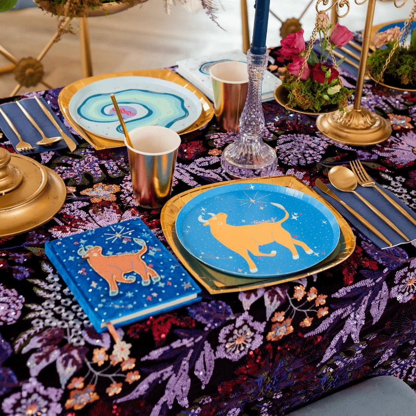 Zodiac Taurus Dinner Plates