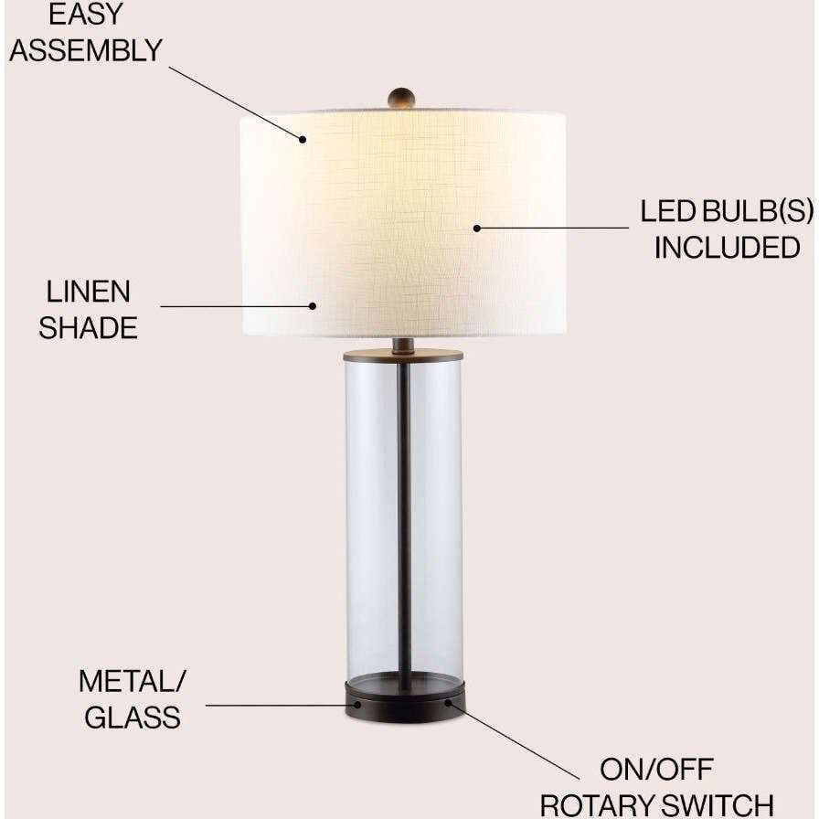 Collins Glass LED Table Lamp