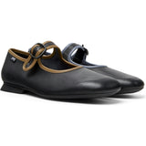 Women's Casi Myra Twins Contrast Piped Square Toes Ballerina Shoes