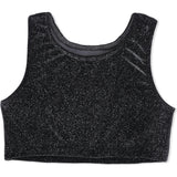Twinkly Velvet Black Velvet Bra Crop, Black