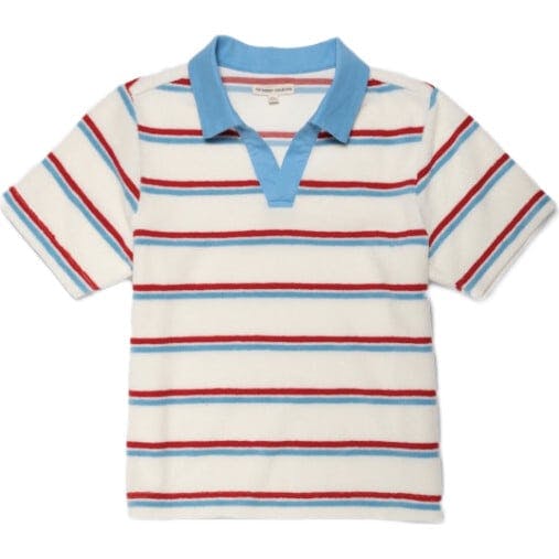 Organic Recess Polo in Terry Stripe