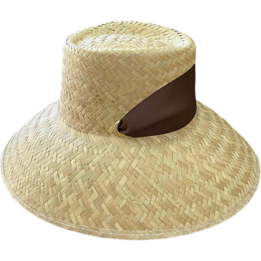 Women's Amaryllis Wide & Short Brim Grosgrain Ribbon Sun Hat
