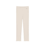 Joline Ruffle Hem Ribbed Leggings