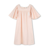Light Pink Wide-Sleeve Dress