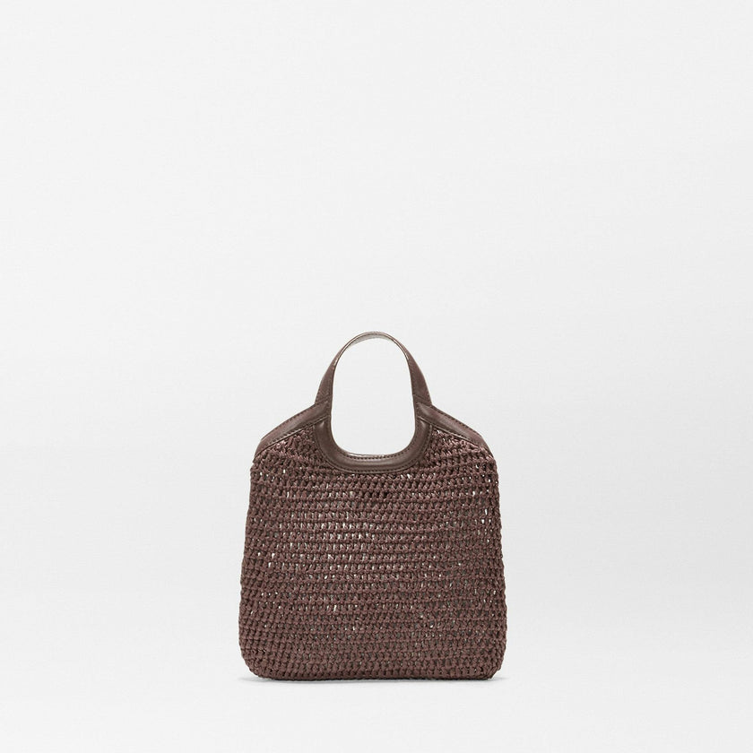 Brown Crochet Mini Crochet Georgica Tote
