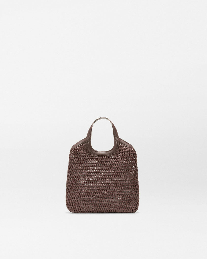 Brown Crochet Mini Crochet Georgica Tote