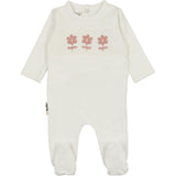 Smocked Floral Footie