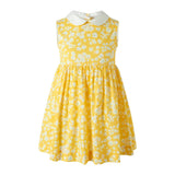 Yellow Daisy Peter Pan Collar Dress