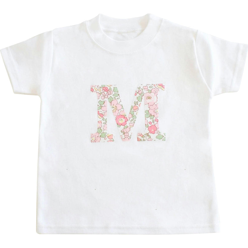 Liberty of London Children's Personalised Short Sleeve T-shirt - White