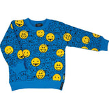 Monster Face Blue Sweatshirt - Unisex for Boys and Girls