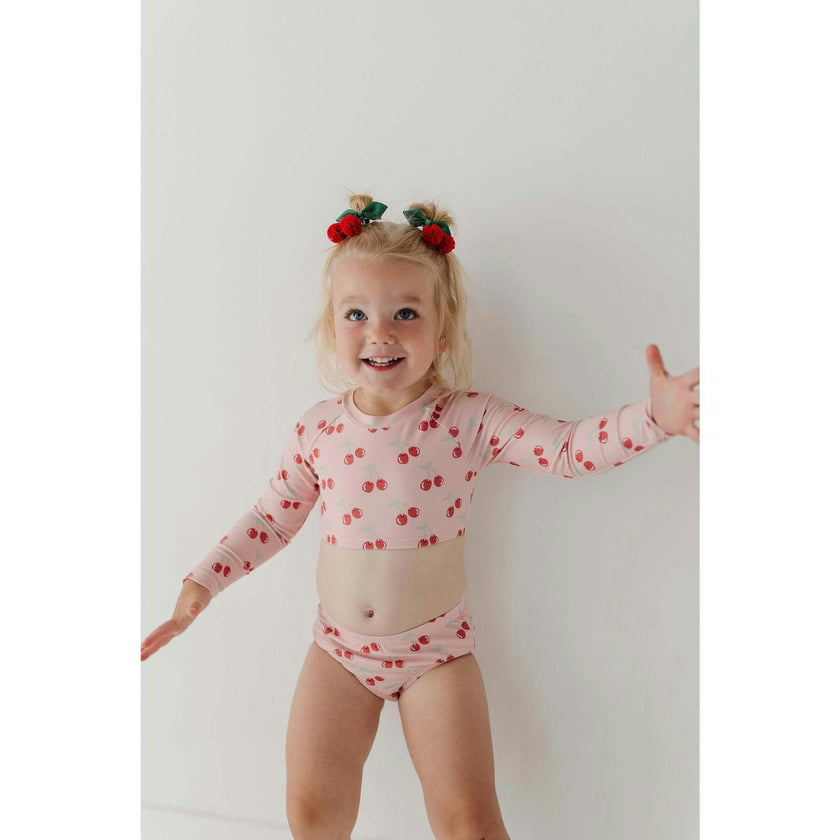 Girl's Crop Two-Piece Swimsuit