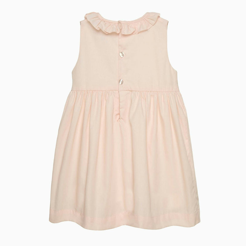 Baby Sleeveless Willow Rose Hand Smocked Dress