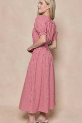 Jessie Dress in Red Gingham