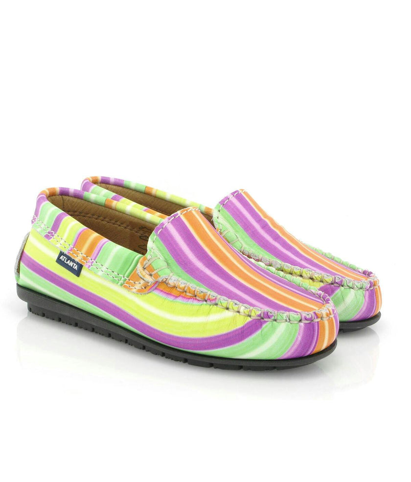 Plain 015 Walker Moccasins, Multicolor printed leather