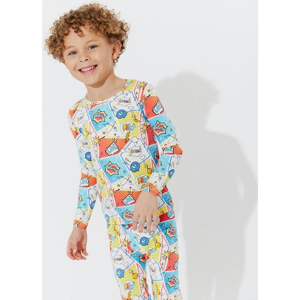 Comic Hero Bamboo Kids Pajamas
