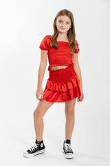 Kids Amber Smocked Ruffle 2 Piece Set