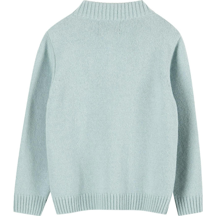 Calum Half-Zip Sweater in Sky Blue
