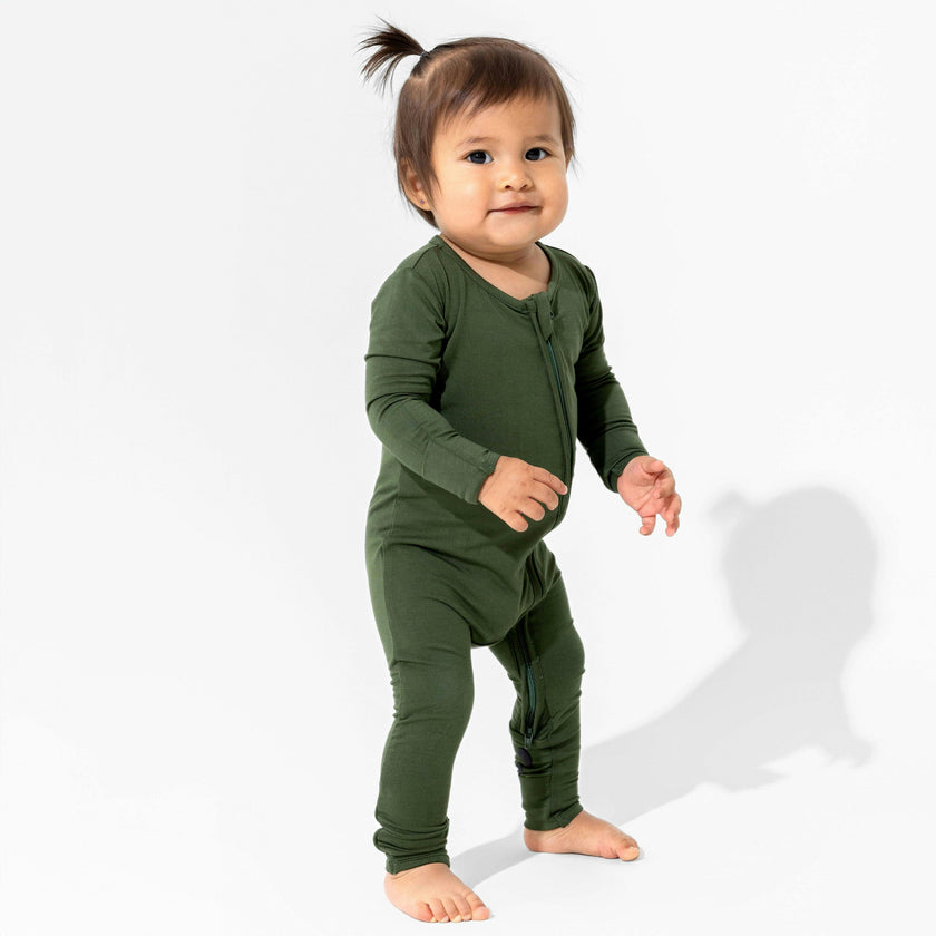Evergreen Bamboo Convertible Footie