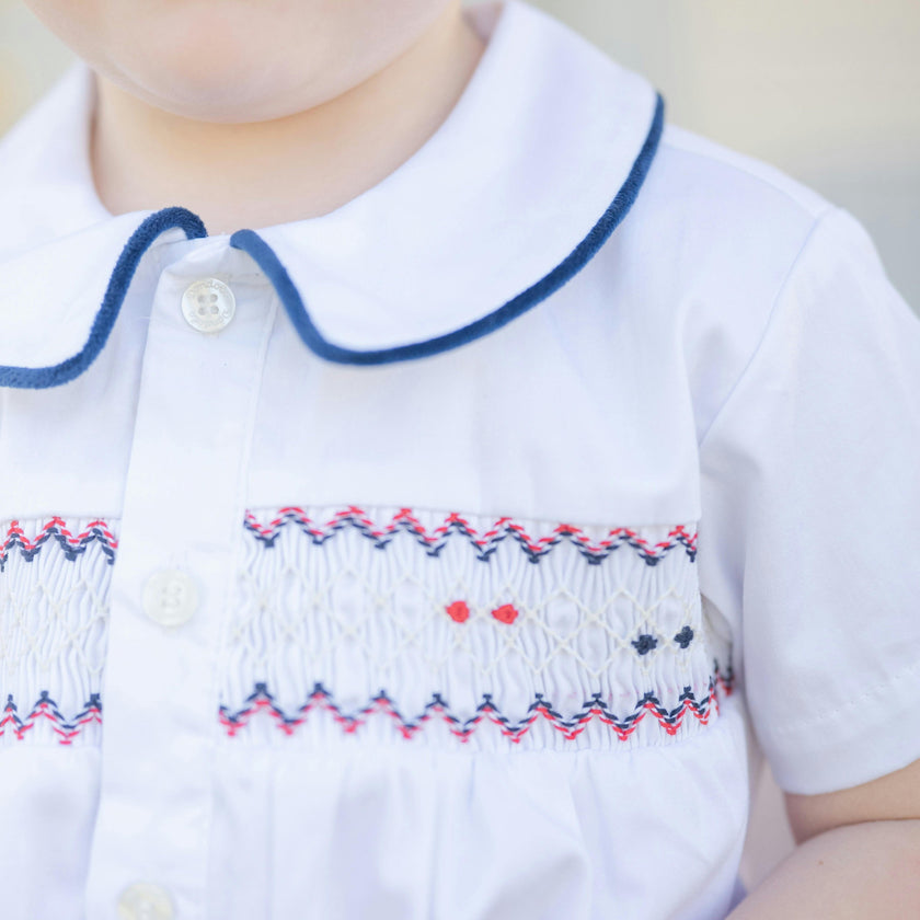Peter Boy Set - Navy Tartan