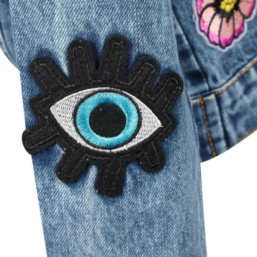 All About The Patch Crop Denim Jacket