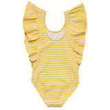 Sunshine Stripe Wide Frill Swimsuit