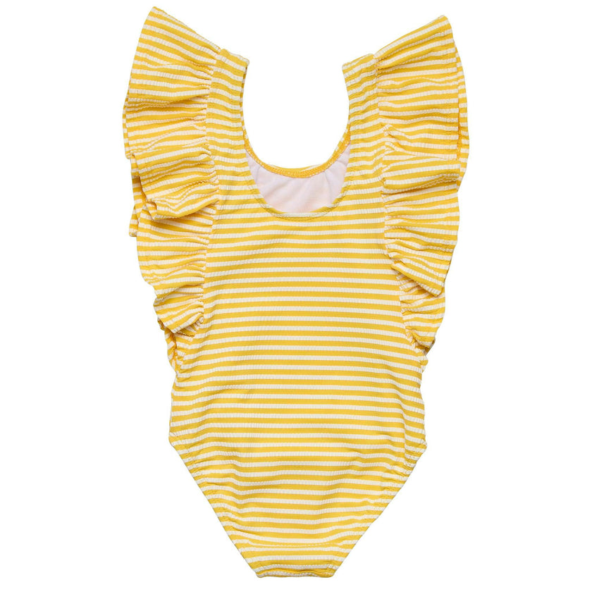 Sunshine Stripe Wide Frill Swimsuit