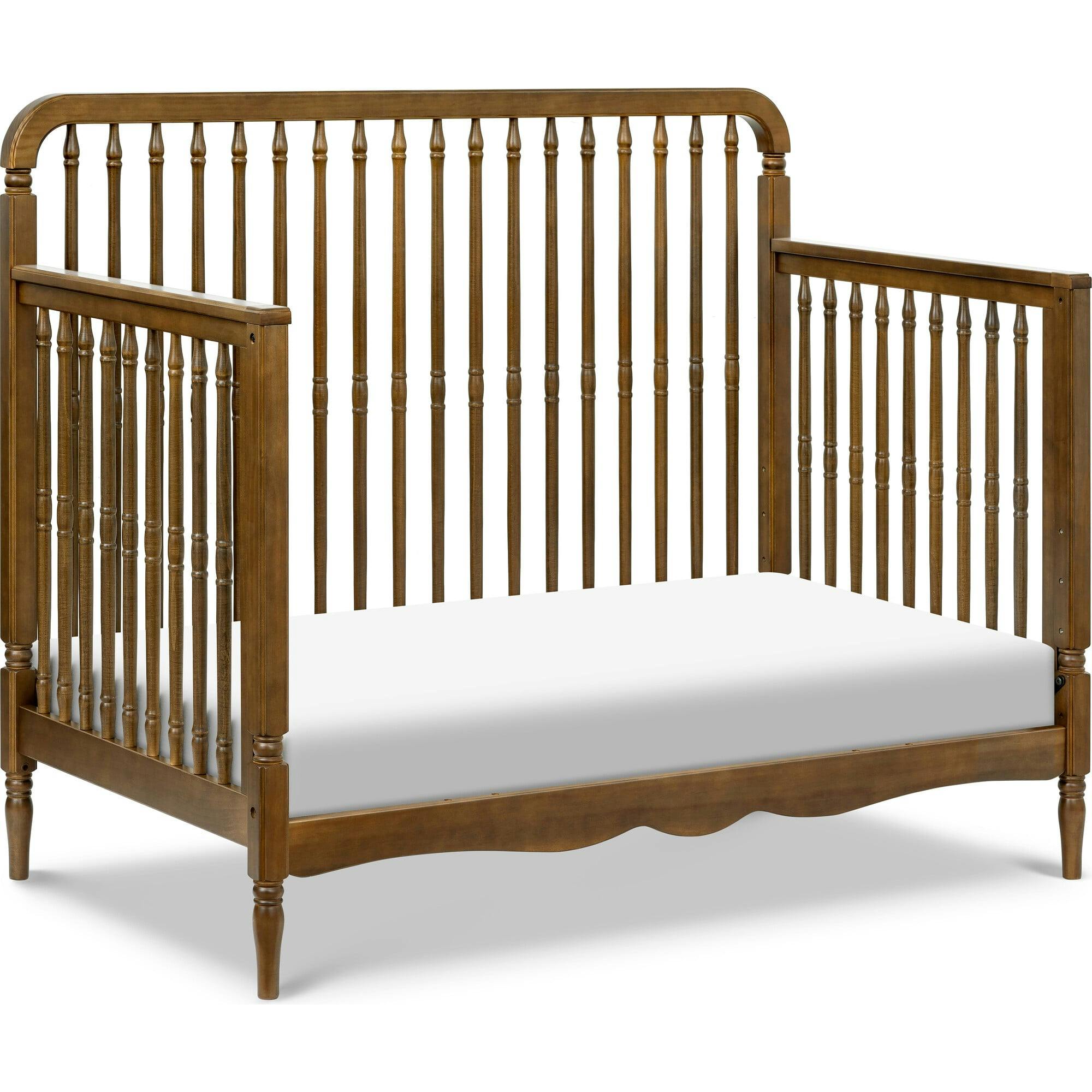 Liberty 4-in-1 Convertible Spindle Crib in Natural Walnut
