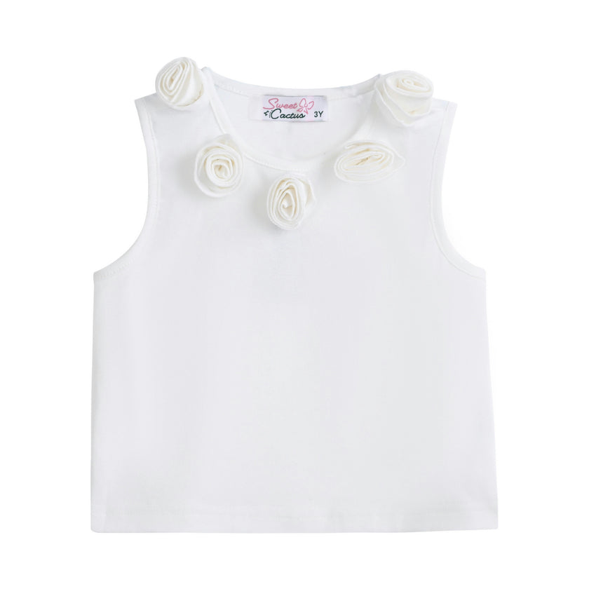 Navy Floral Bow Short Set