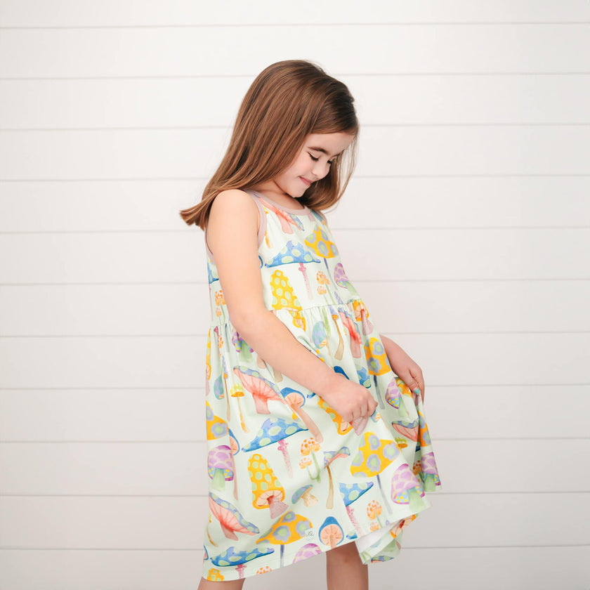 Sage Kids' Dress | Spring Garden