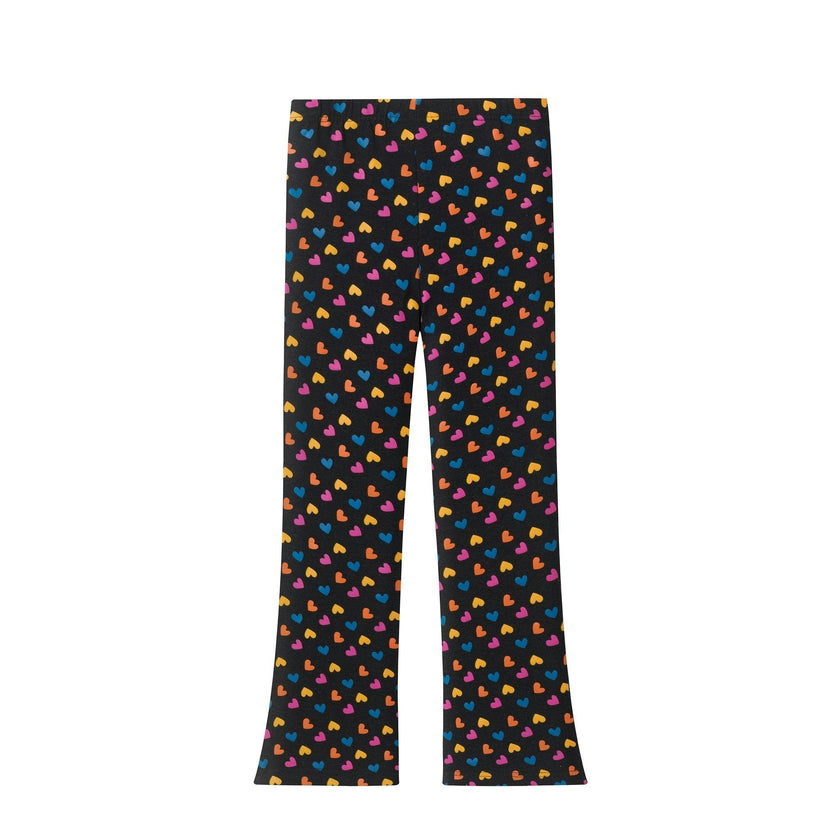 Girls Sweater & Flare Legging Set | Flowers & Hearts