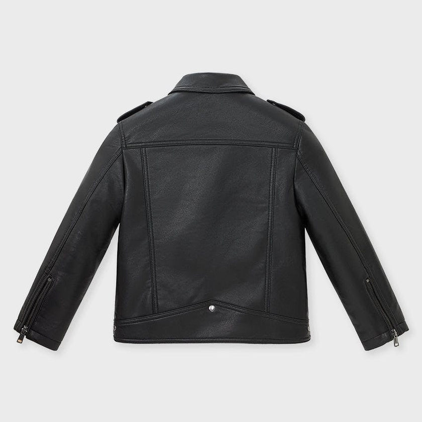 Faux Leather Moto Jacket