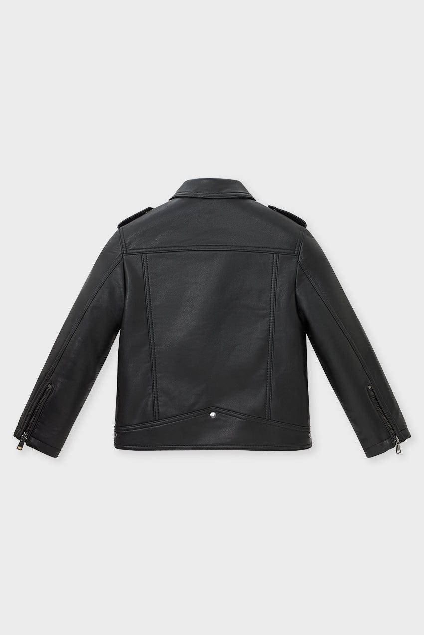 Faux Leather Moto Jacket