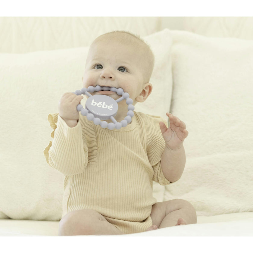 Bebe Beaded Round Grip Silicon Teether