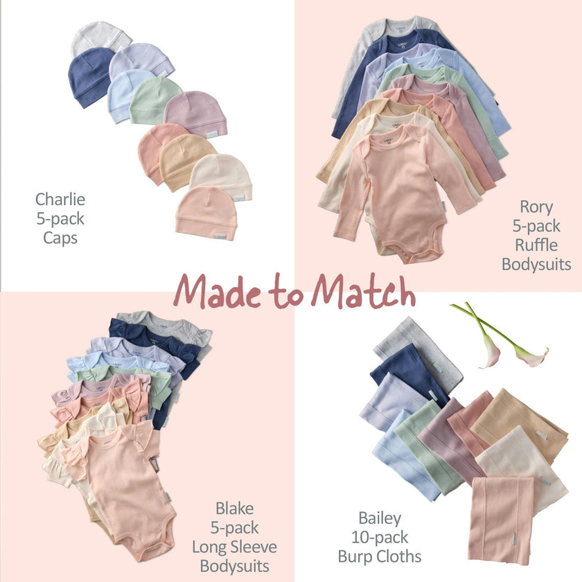 RORY 10-Pack Short Sleeve Ruffle Bodysuits