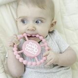 Lets Take a Selfie Beaded Round Grip Silicon Teether